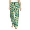 thumbnail image 1 of Balery Animals with Leaf print Women's Pajama Pants,Ultra Lightweight Pjs,Lounge Pant-Medium, 1 of 9