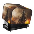 thumbnail image 1 of Balery Apocalyptic Skull Soldier Pattern Oven Cover Kitchen Bread Machine Protector, 4 Slice Toaster Cover for Home, Anti Dust Fingerprint Coaster Cover, 1 of 7