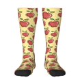 thumbnail image 1 of Balery Apple Fun Novelty Socks Men'S Women'S Crew Socks Funny Crazy Novelty Socks Quirky And Cool Socks, 1 of 9