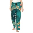 thumbnail image 1 of Balery Around The Planet print Women's Pajama Pants,Ultra Lightweight Pjs,Lounge Pant-Small, 1 of 9