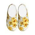 thumbnail image 1 of Balery Artistic Marble Pattern Sunflower Pattern Women's Fuzzy Memory Foam Slippers Fluffy Winter House Shoes Indoor and Outdoor-42/43, 1 of 7