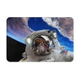thumbnail image 1 of Balery Astronaut in Outer Space Doormat, Durable Flannel Fabric, Waterproof Stain and Fade Resistant, Low Profile,Indoor Outdoor Door Mats, Easy Clean Patio Entrance Mat, 16x24in, 1 of 9