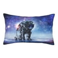 thumbnail image 1 of Balery Astronauts Start Running Bedding Queen Pillow Cases - Envelope Closure - Soft Brushed Microfiber Fabric - Shrinkage and Fade Resistant Pillow Cases-16"x24", 1 of 9