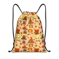 thumbnail image 1 of Balery Autumn Gnomes Pattern Drawstring Backpack Bag Sport Gym Sackpack Cinch Bags Pattern Drawstring Backpack Bag Sport Gym Sackpack Cinch Bags -Small, 1 of 6