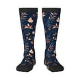 thumbnail image 1 of Balery Autumn Leaves With Blue Fun Novelty Socks Men'S Women'S Crew Socks Funny Crazy Novelty Socks Quirky And Cool Socks, 1 of 9