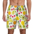 thumbnail image 1 of Balery Avocado And Pineapple Mens Swim Trunks Swim Shorts for Men Quick Dry Inseam Beach Shorts with Compression Liner Pocket-X-Large, 1 of 9