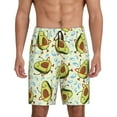 thumbnail image 1 of Balery Avocado Doing Sport Men's Cotton Knit Pajama Shorts Waistband & Pockets,Short Pajama Pants-Large, 1 of 8