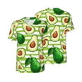 thumbnail image 1 of Balery Avocado Green Striped Baseball Jersey for Men Casual Button Down Shirts Short Sleeve Active Team Sports Uniform-Small, 1 of 9