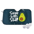 thumbnail image 1 of Balery Avocado In Space1 Windshield Sun Shade, Car Front Window Sunshade Cover ,Automotive Interior Portected Blocks Uv Rays For Car Pickup Truck Suv Accessories- Small, 1 of 7