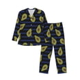 thumbnail image 1 of Balery Avocado Pattern Pajama Sets for Men Long Sleeve 2 Piece Sleepwear Loungewear Sets Soft PJ's with Pockets Long Sleeve Comfy Pj Sets-X-Large, 1 of 7