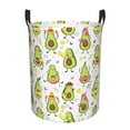 thumbnail image 1 of Balery Avocado Playing Music Round Laundry Basket with Handles Waterproof Freestanding Laundry Hamper for Clothes Toys in the Dorm and Family-Small, 1 of 8