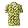 thumbnail image 1 of Balery Avocado Printed Men’s Short Sleeve Polo Shirt, Midweight Men's Shirt,Golf Polo shirts -Medium, 1 of 8