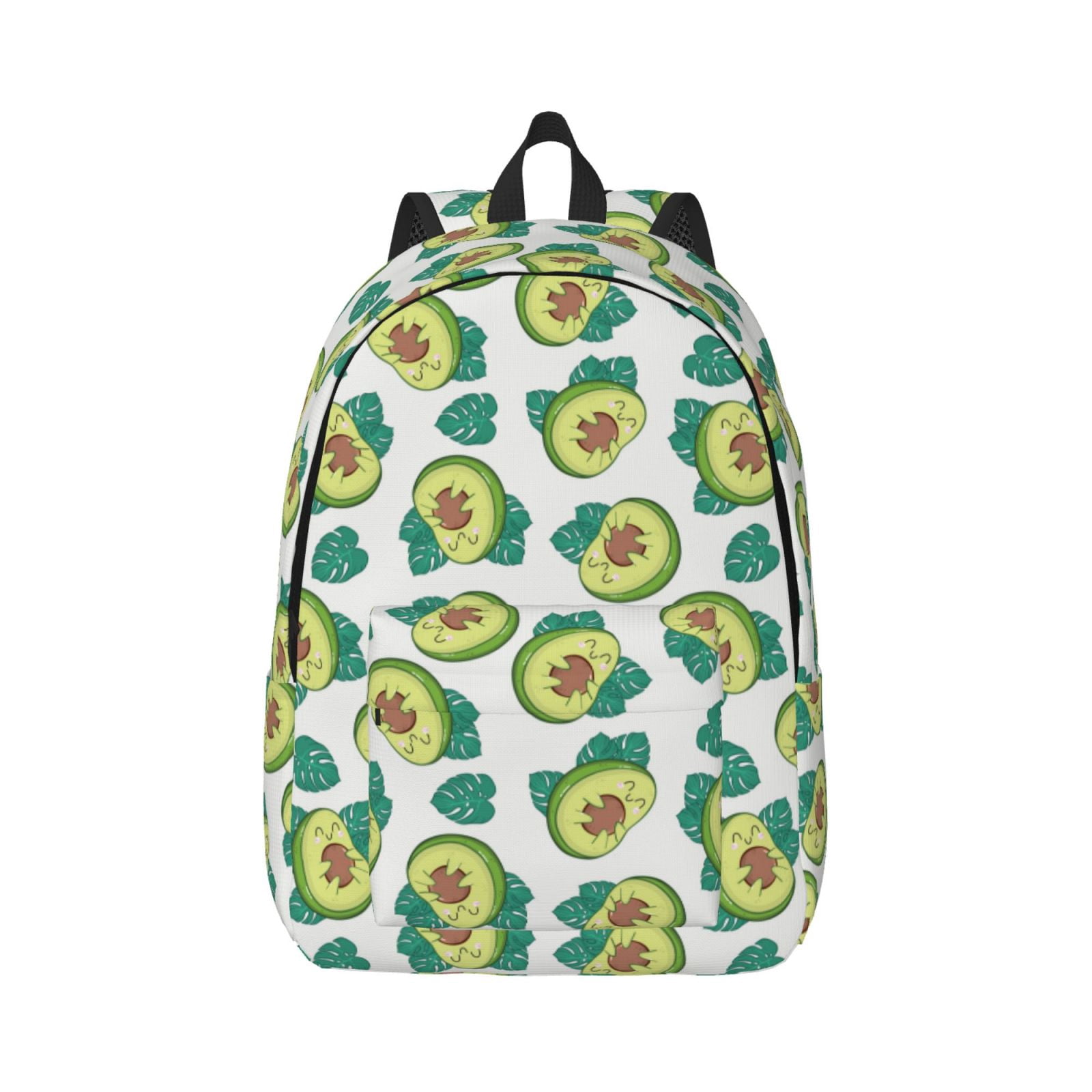 Balery Avocado Sleeping Vintage Canvas Backpack for Men and Women ...