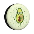 thumbnail image 1 of Balery Avocado With Glassestire Cover Waterproof Dust-Proof, Universal Spare Wheel Tire Cover For Trailer, Rv, Suv Truck And Vehicle Camper Accessories-15 Inch, 1 of 9