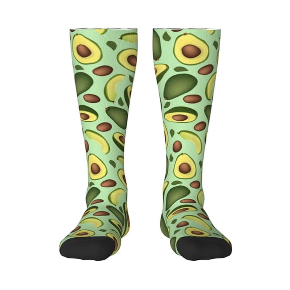Balery Avocado With Seeds Fun Novelty Socks Men'S Women'S Crew Socks Funny Crazy Novelty Socks Quirky And Cool Socks