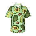 thumbnail image 1 of Balery Avocado With Seeds Print Men's Hawaiian Shirts Short Sleeve Beach Shirt Relaxed Fit Vacation Button Down Shirts-X-Large, 1 of 9