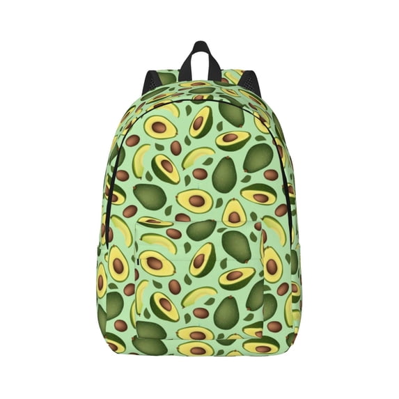 Balery Avocado With Seeds Vintage Canvas Backpack for Men and Women - Large Capacity, Durable Travel Laptop Bag for School, Work, Hiking, and Outdoor Activities