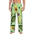 thumbnail image 1 of Balery Avocado With Seeds print Men's Pajama Pants,Ultra Lightweight Pjs,Lounge Pant-Medium, 1 of 9