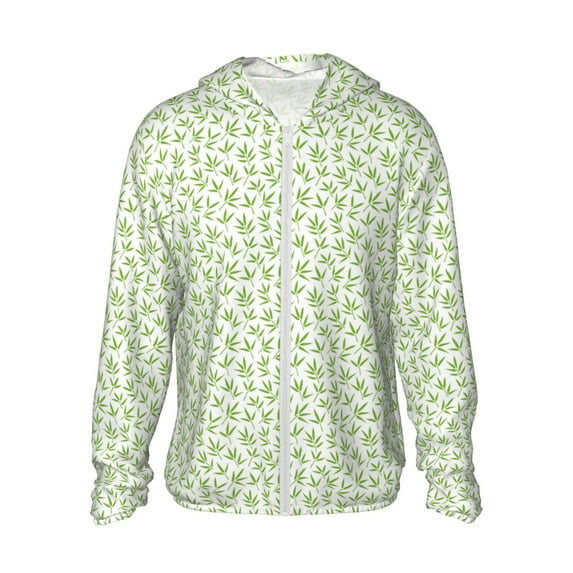 Balery Bamboo 1 Men's Women's UPF 50+ Sun Protection Lightweight Hoodie Performance Long Sleeve Shirt for Fishing Running-Large