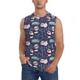 thumbnail image 1 of Balery Bamboo Panda Men's Sleeveless Muscle Shirts Workout Tank Top, Moisture Wicking, Odor Protection-Large, 1 of 8