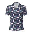 thumbnail image 1 of Balery Bamboo Panda Printed Men’s Short Sleeve Polo Shirt, Midweight Men's Shirt,Golf Polo shirts -XX-Large, 1 of 8