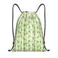 thumbnail image 1 of Balery Bamboo Stems And Leaves Pattern Drawstring Backpack Bag Sport Gym Sackpack Cinch Bags Pattern Drawstring Backpack Bag Sport Gym Sackpack Cinch Bags -Small, 1 of 6