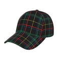 thumbnail image 1 of Balery Baseball Cap Adjustable Size for Running Workouts and Outdoor Activities All Seasons Dad Hat(Buffalo Plaid Dark Green), 1 of 8