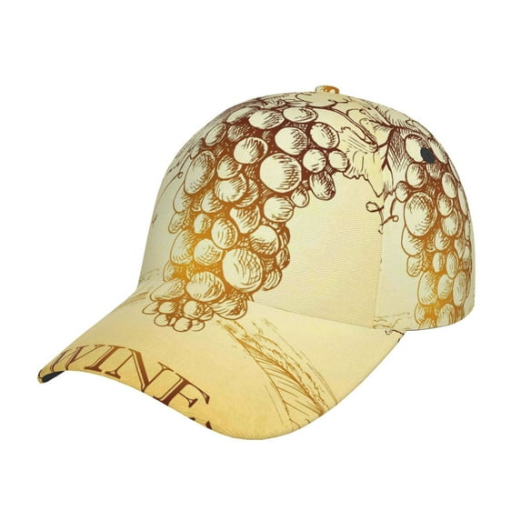 Balery Bunch Of Grapes Baseball Cap For Women Men,Adjustable Size For Running Workouts And Outdoor Activities All Seasons