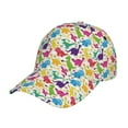 thumbnail image 1 of Balery Baseball Cap Adjustable Size for Running Workouts and Outdoor Activities All Seasons Dad Hat(Colorful Dinosaurs), 1 of 9