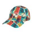 thumbnail image 1 of Balery Baseball Cap Adjustable Size for Running Workouts and Outdoor Activities All Seasons Dad Hat(Colorful Hawaii Palms), 1 of 9