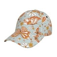 thumbnail image 1 of Balery Baseball Cap Adjustable Size for Running Workouts and Outdoor Activities All Seasons Dad Hat(Retro Floral Butterfly), 1 of 8