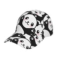 thumbnail image 1 of Balery Baseball Cap Adjustable Size for Running Workouts and Outdoor Activities All Seasons Dad Hat(Seamless Pattern Cute Panda), 1 of 8