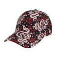 thumbnail image 1 of Balery Baseball Cap Adjustable Size for Running Workouts and Outdoor Activities All Seasons Dad Hat(Snake And Rose), 1 of 9