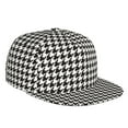 thumbnail image 1 of Balery Baseball Cap Flat Bill Hats for Men Adjustable Size for Running Workouts and Outdoor Activities All Seasons Dad Hat(Houndstooth Black And White ), 1 of 9