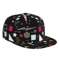 thumbnail image 1 of Balery Baseball Cap Flat Bill Hats for Men Adjustable Size for Running Workouts and Outdoor Activities All Seasons Dad Hat(Colorful Geometry ), 1 of 9