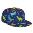 thumbnail image 1 of Balery Baseball Cap Flat Bill Hats for Men Adjustable Size for Running Workouts and Outdoor Activities All Seasons Dad Hat(Dinosaurs ), 1 of 9