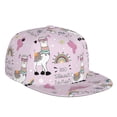 thumbnail image 1 of Balery Baseball Cap Flat Bill Hats for Men Adjustable Size for Running Workouts and Outdoor Activities All Seasons Dad Hat(No Drama Llama ), 1 of 9