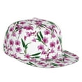 thumbnail image 1 of Balery Baseball Cap Flat Bill Hats for Men Adjustable Size for Running Workouts and Outdoor Activities All Seasons Dad Hat(Orchids Flowers ), 1 of 9