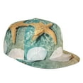 thumbnail image 1 of Balery Baseball Cap Flat Bill Hats for Men Adjustable Size for Running Workouts and Outdoor Activities All Seasons Dad Hat(Starfish And Seashell ), 1 of 9