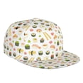 thumbnail image 1 of Balery Baseball Cap Flat Bill Hats for Men Adjustable Size for Running Workouts and Outdoor Activities All Seasons Dad Hat(Sushi and Rolls ), 1 of 9