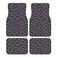 thumbnail image 1 of Balery Bat Purple Pattern 4-Piece Floor Mats, Heavy-Duty Rubber Liners, Anti-Slip Design, All-Season Automotive Protection, Vehicles, Cars, Trucks, and SUVs, 1 of 5