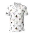 thumbnail image 1 of Balery Bbaseball Dog Printed Men’s Short Sleeve Polo Shirt, Midweight Men's Shirt,Golf Polo shirts -, 1 of 9
