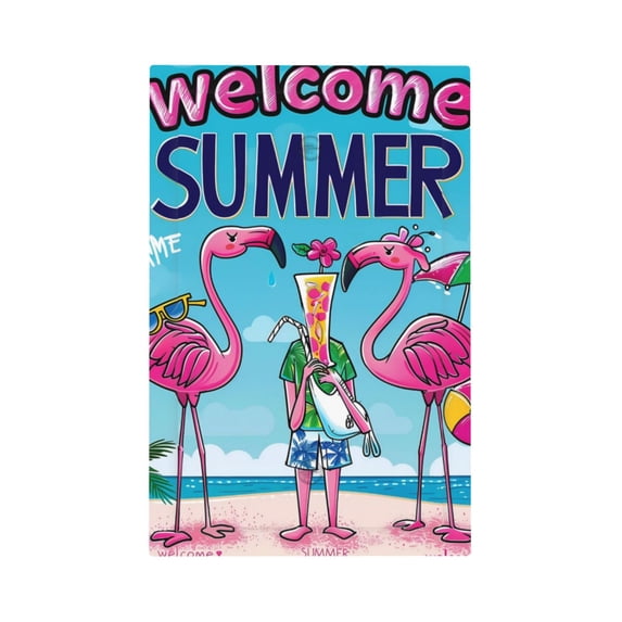 Balery Beach Flamingo Trio for Duplex Wall Plates Kit, Electrical Outlet Covers, Standard Size 1-Gang 5.0" x3.0", Electric Receptacle Plug Covers-Style V