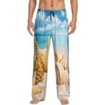 thumbnail image 1 of Balery Beach Starfish Shell print Men's Pajama Pants,Ultra Lightweight Pjs,Lounge Pant-XX-Large, 1 of 9