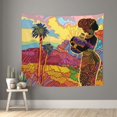 thumbnail image 1 of Balery Beautiful African Woman Tapestry Wall Hanging ,Tapestry Home Decoration Wall Tapestries,College Room Hostel Decorations Bedroom Living Room Dorm Decor 60x51in, 1 of 9