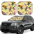 thumbnail image 1 of Balery Beautiful Bright Birds And Flowers Sun Shield 2 Pack For Car Front Windows Foldable Sun Visor Protector Blocks Max Uv Rays And Keeps Your Vehicle Cool For Most Sedans Suv Truck, 1 of 7