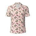 thumbnail image 1 of Balery Beautiful Butterflies and Hearts Printed Men’s Short Sleeve Polo Shirt, Midweight Men's Shirt,Golf Polo shirts -4X-Large, 1 of 9