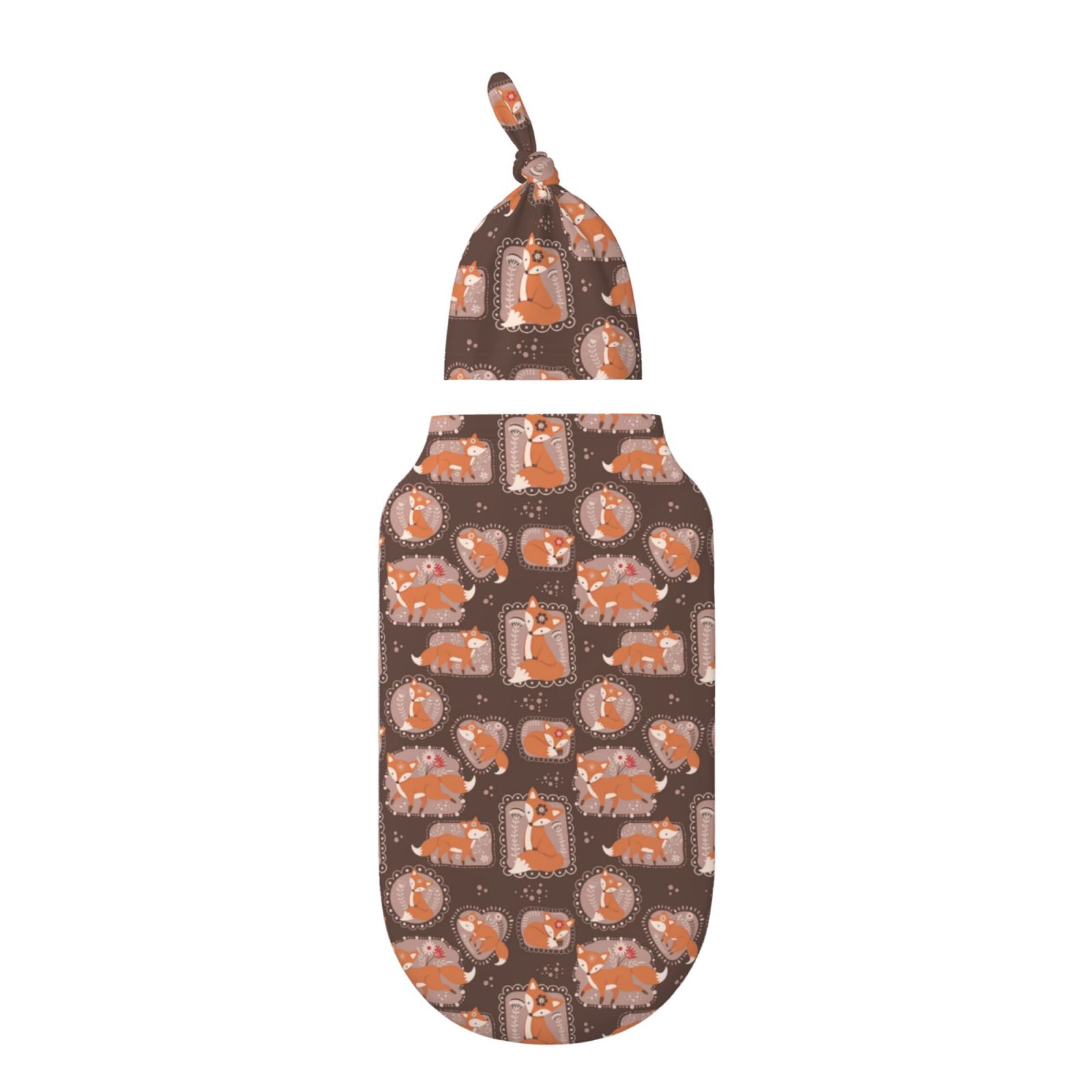 Balery Beautiful Fox Printed Baby Swaddle Receiving Blankets with