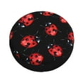 thumbnail image 1 of Balery Beautiful Red Ladybug Tire Covers - Tough Tire Wheel Protector for Truck, SUV, Trailer, Camper, RV -14 inch, 1 of 8