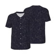 thumbnail image 1 of Balery Beautiful Roses Baseball Jersey for Men Casual Button Down Shirts Short Sleeve Active Team Sports Uniform-Large, 1 of 9